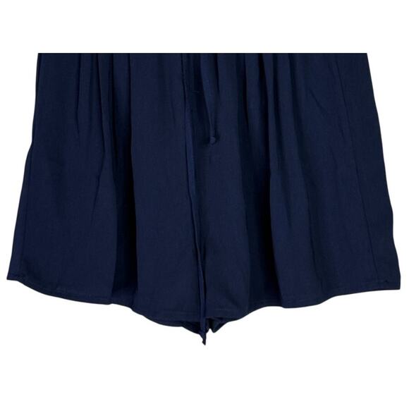 J Crew High Rise Dressy Pull On Tassel Drawstring Waist Tie Short XXS Navy Blue - Picture 4 of 15